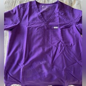 FIGS Catarina Scrub Top - Ultra Violet/Grape